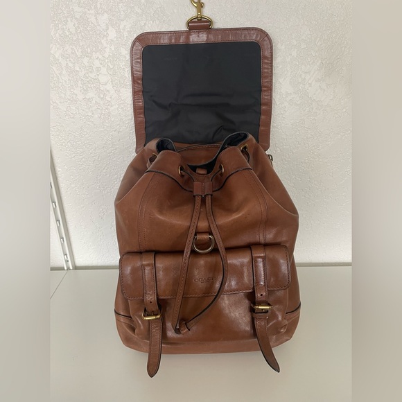 Coach Bleecker Backpack - Brown Leather - Picture 2 of 8